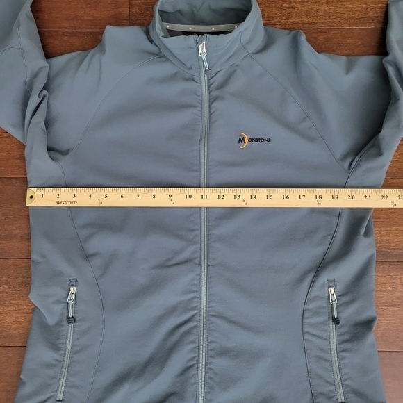 Moonstone Dryskin Schoeller Softshell Zip-Up Jacket Women's Size M Slate Gray - Picture 9 of 11